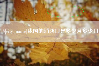 任丘我国的消防日是多少月多少日
