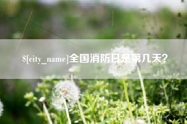 任丘全国消防日是第几天？