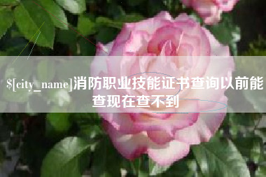 任丘消防职业技能证书查询以前能查现在查不到