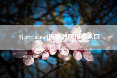 任丘国家消防报名入口