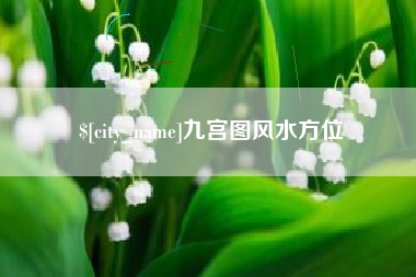 任丘九宫图风水方位