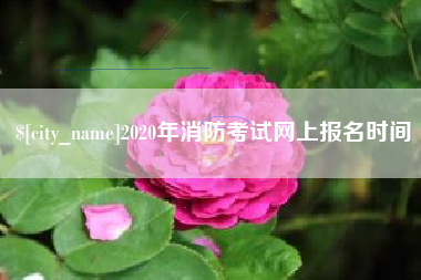 任丘2020年消防考试网上报名时间