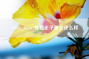 任丘看看王子豪长什么样