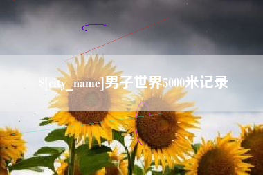 任丘男子世界5000米记录