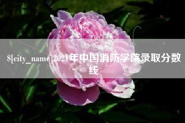 任丘2021年中国消防学院录取分数线