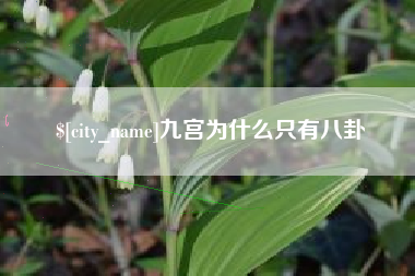 任丘九宫为什么只有八卦