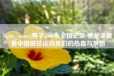 任丘男子5000米全国记录-更是承载着中国田径运动员们的热血与梦想