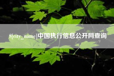 任丘中国执行信息公开网查询