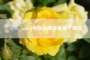 任丘中国金牌都是哪个项目