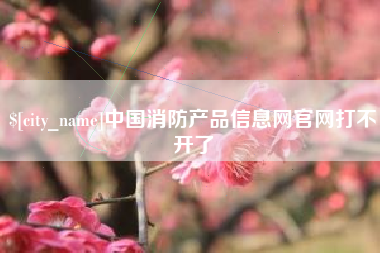 任丘中国消防产品信息网官网打不开了