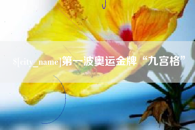 任丘第一波奥运金牌“九宫格”