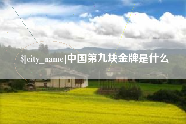 任丘中国第九块金牌是什么