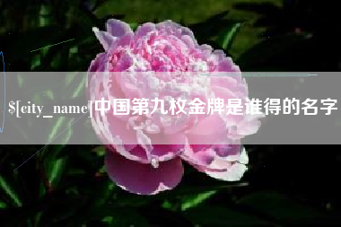 任丘中国第九枚金牌是谁得的名字