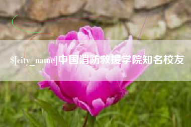 任丘中国消防救援学院知名校友