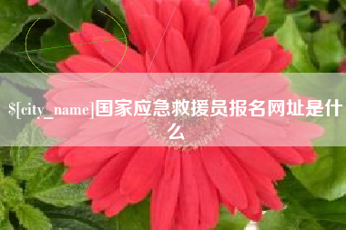 任丘国家应急救援员报名网址是什么