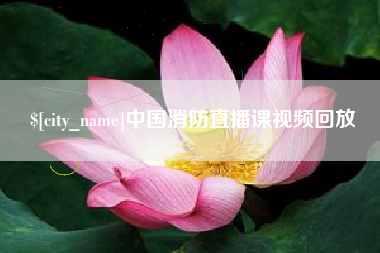 任丘中国消防直播课视频回放