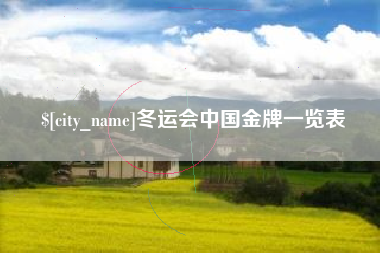 任丘冬运会中国金牌一览表