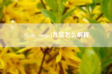 任丘九宫怎么解释