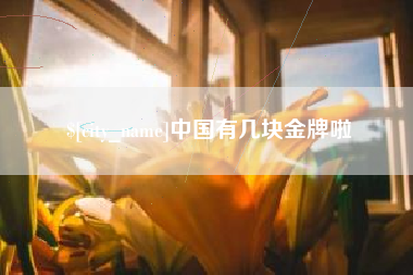 任丘中国有几块金牌啦